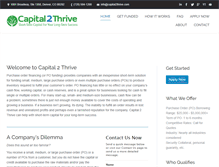 Tablet Screenshot of capital2thrive.com